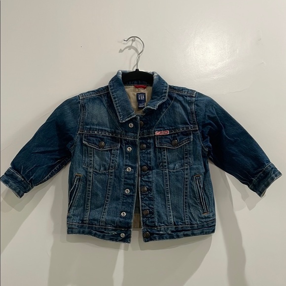 Vintage Baby Gap Classic Denim Jacket Distressed Size Toddler 4 Years - Picture 3 of 12